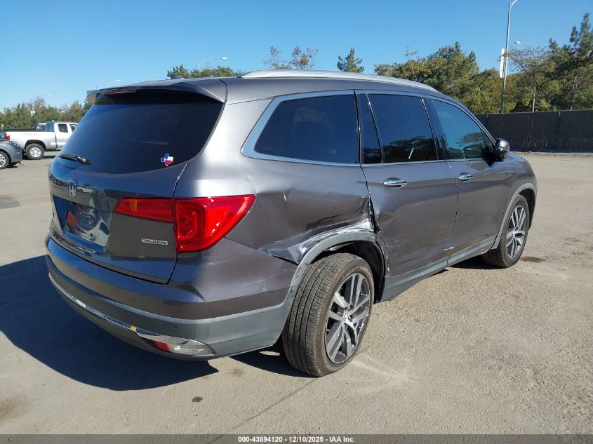 2017 Honda Pilot Touring VIN: 5FNYF5H96HB011549 Lot: 43894120