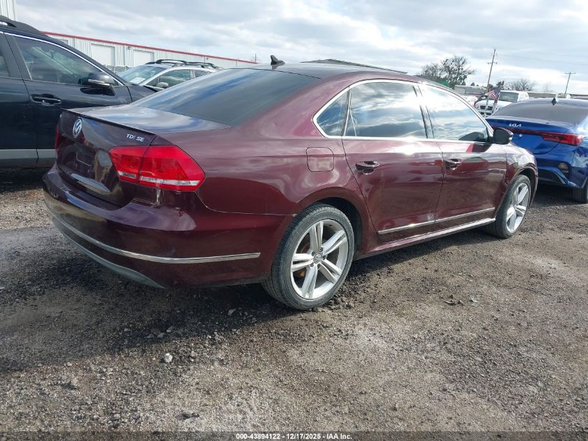 2013 Volkswagen Passat 2.0L Tdi Se