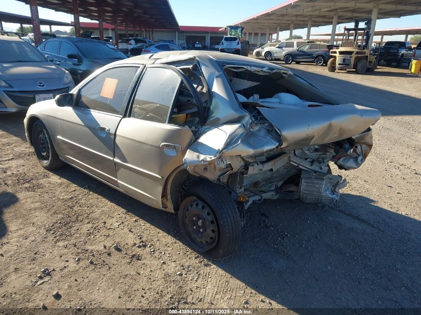 2001 Honda Civic Ex VIN: JHMES26771S005748 Lot: 43894124