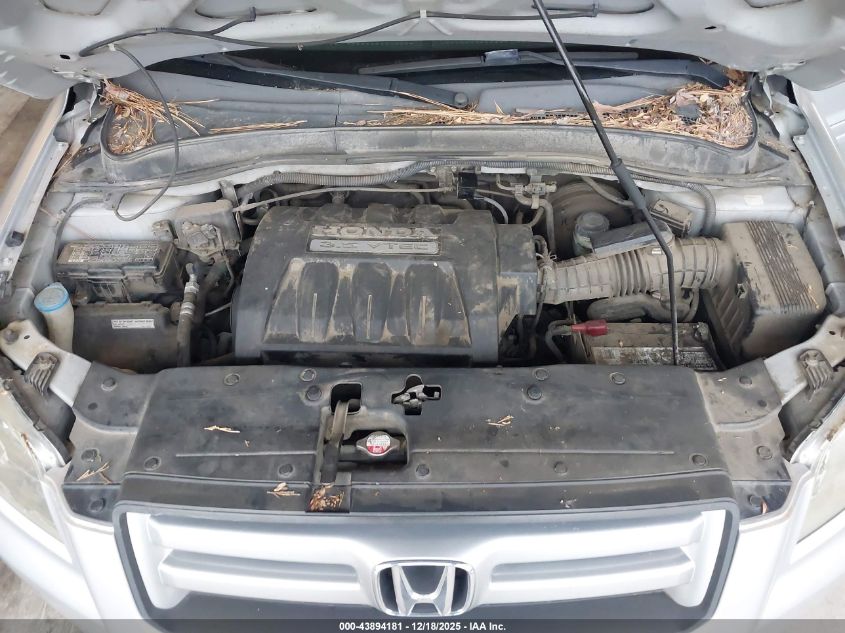 2006 Honda Pilot Ex VIN: 2HKYF18446H553440 Lot: 43894181