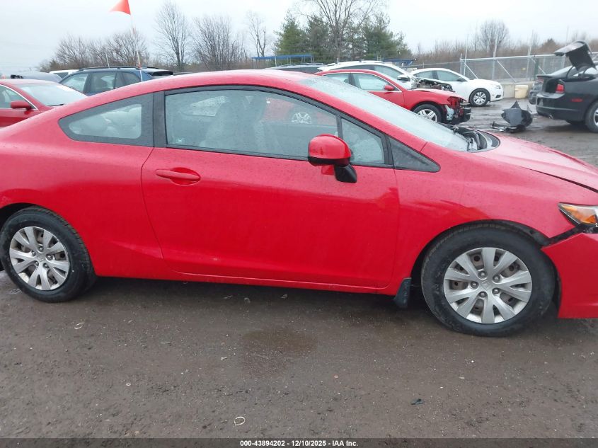 2012 Honda Civic Lx VIN: 2HGFG3B52CH552035 Lot: 43894202