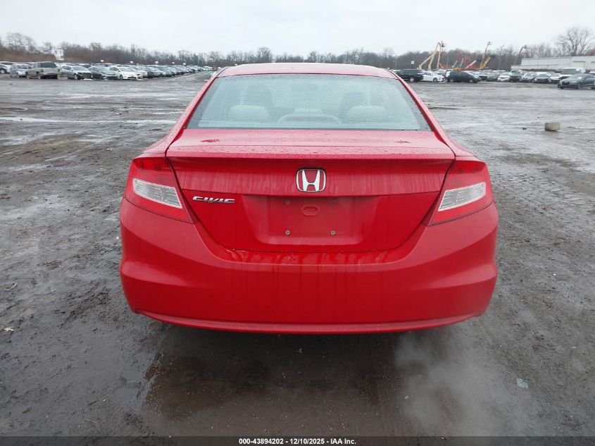 2012 Honda Civic Lx VIN: 2HGFG3B52CH552035 Lot: 43894202