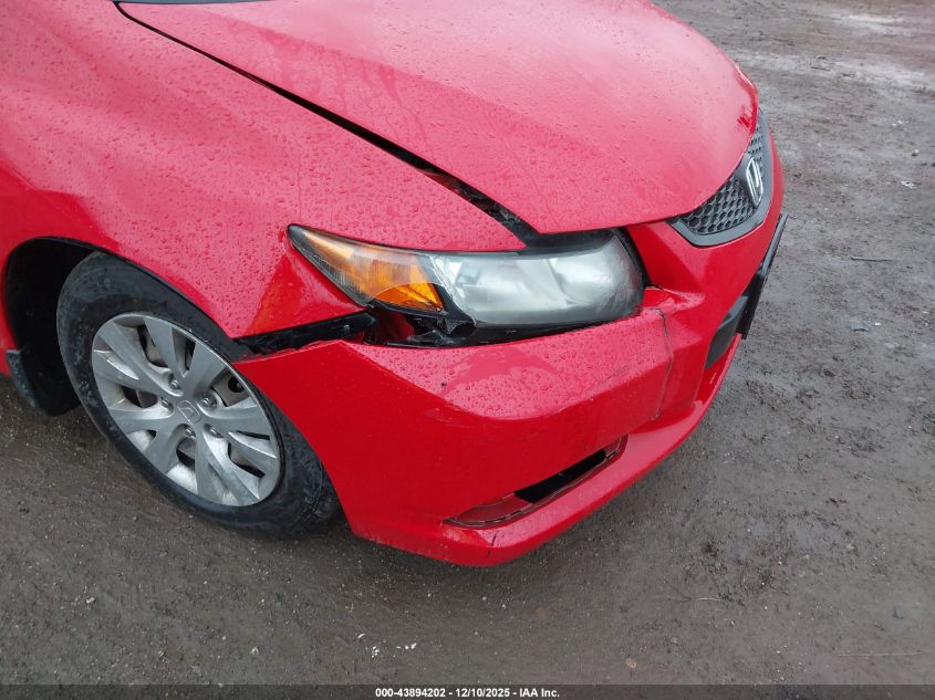 2012 Honda Civic Lx VIN: 2HGFG3B52CH552035 Lot: 43894202