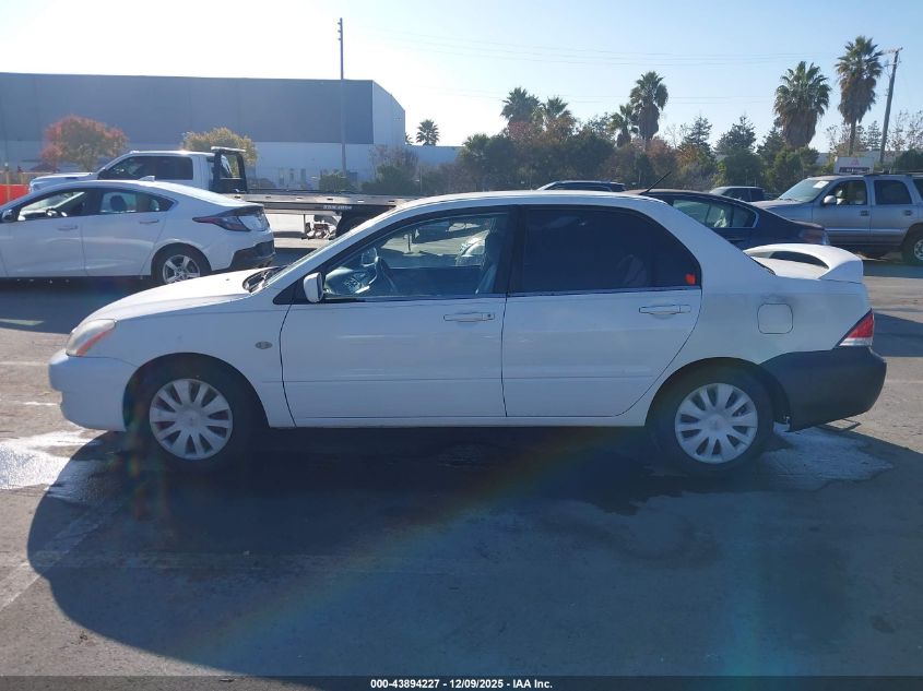 2006 Mitsubishi Lancer Es/Se VIN: JA3AJ26E76U012663 Lot: 43894227