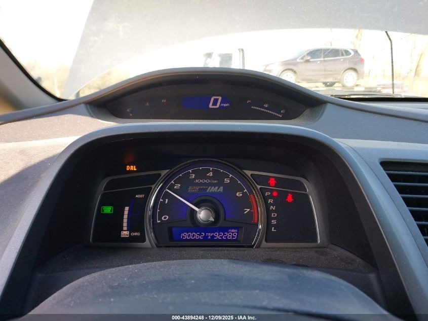 2011 Honda Civic Hybrid VIN: JHMFA3F27BS000763 Lot: 43894248