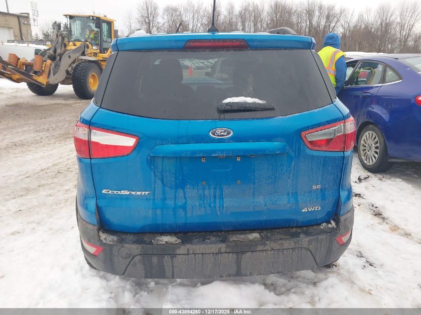2018 Ford Ecosport Se VIN: MAJ6P1UL4JC202605 Lot: 43894260