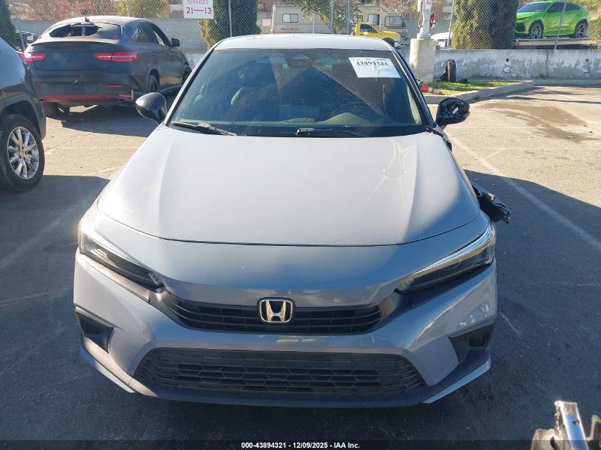 2022 Honda Civic Sport VIN: 2HGFE2F57NH564422 Lot: 43894321