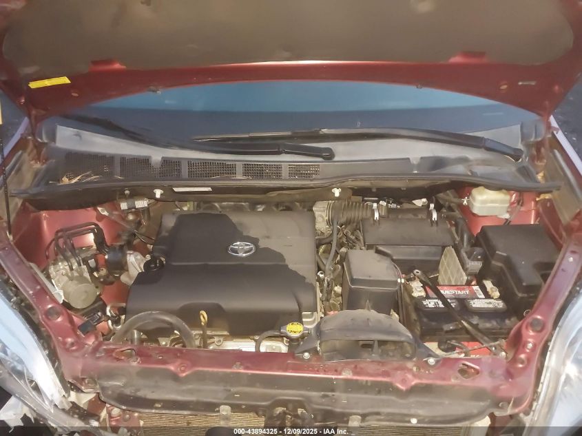 2015 Toyota Sienna Xle 8 Passenger VIN: 5TDYK3DC9FS636683 Lot: 43894325