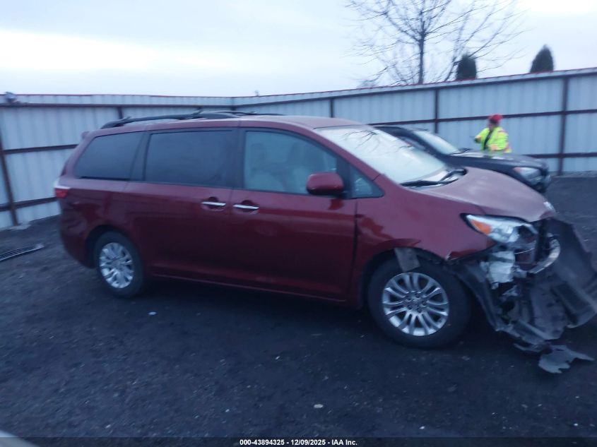 2015 Toyota Sienna Xle 8 Passenger VIN: 5TDYK3DC9FS636683 Lot: 43894325