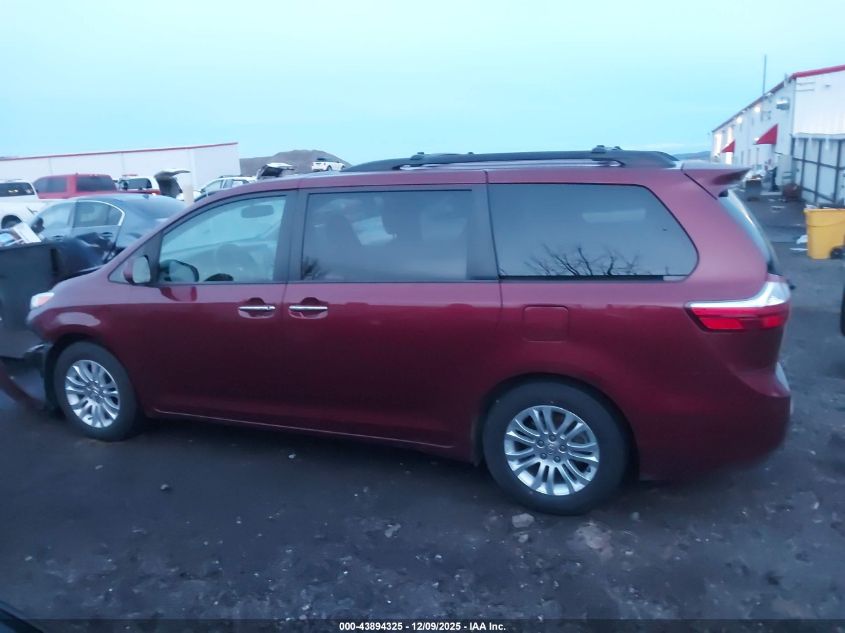 2015 Toyota Sienna Xle 8 Passenger VIN: 5TDYK3DC9FS636683 Lot: 43894325