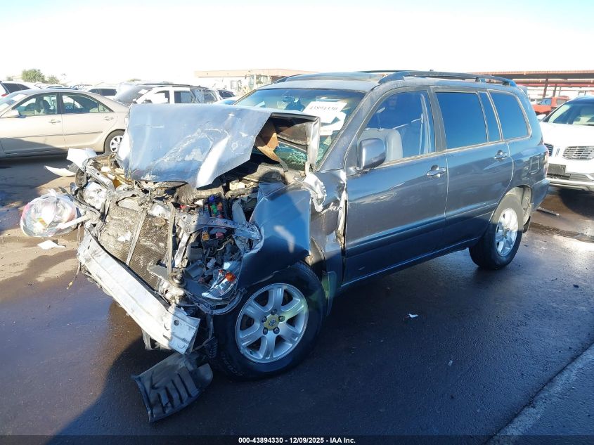 2003 Toyota Highlander Limited V6 VIN: JTEGF21A130108322 Lot: 43894330