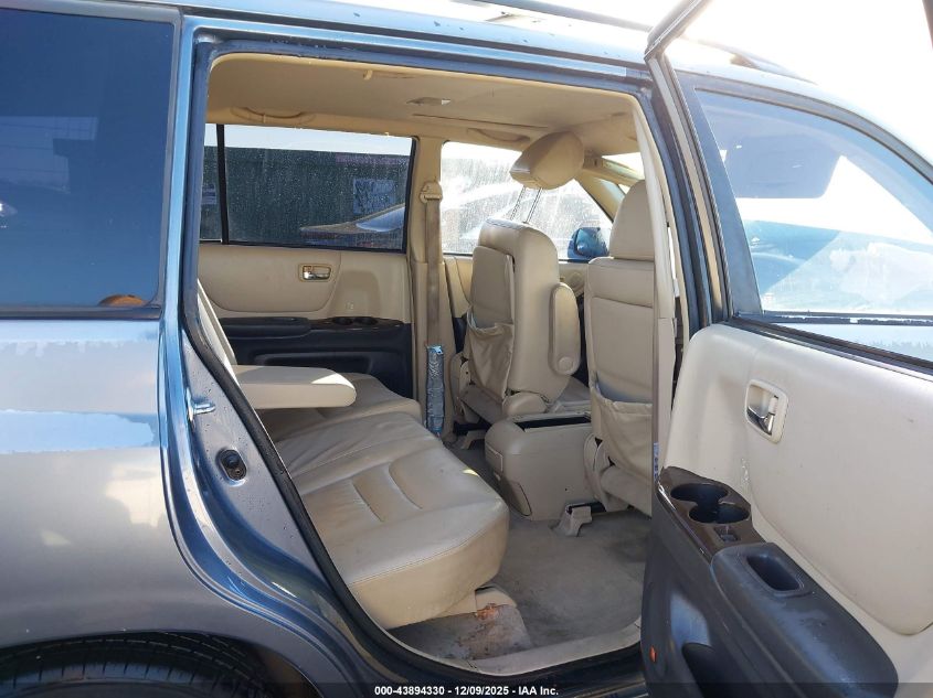 2003 Toyota Highlander Limited V6 VIN: JTEGF21A130108322 Lot: 43894330