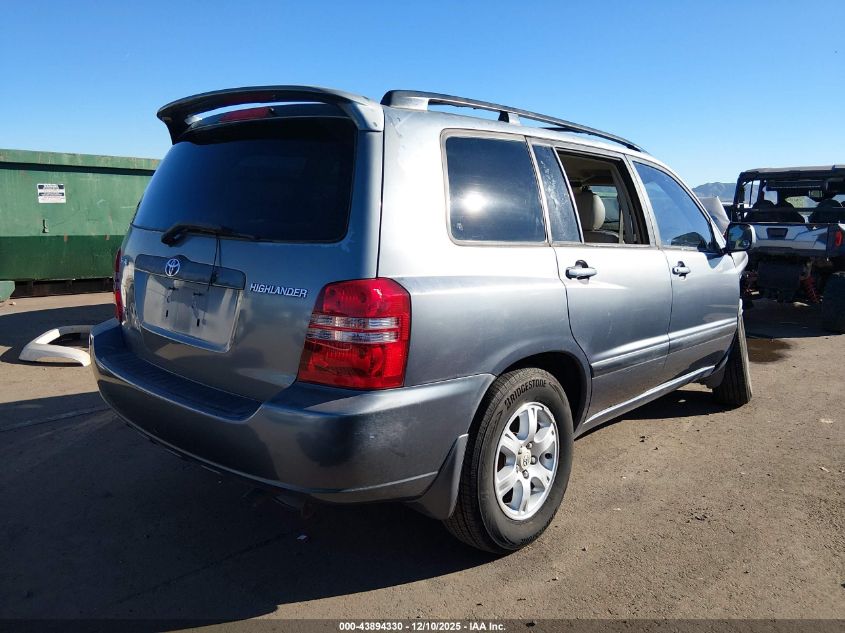 2003 Toyota Highlander Limited V6 VIN: JTEGF21A130108322 Lot: 43894330
