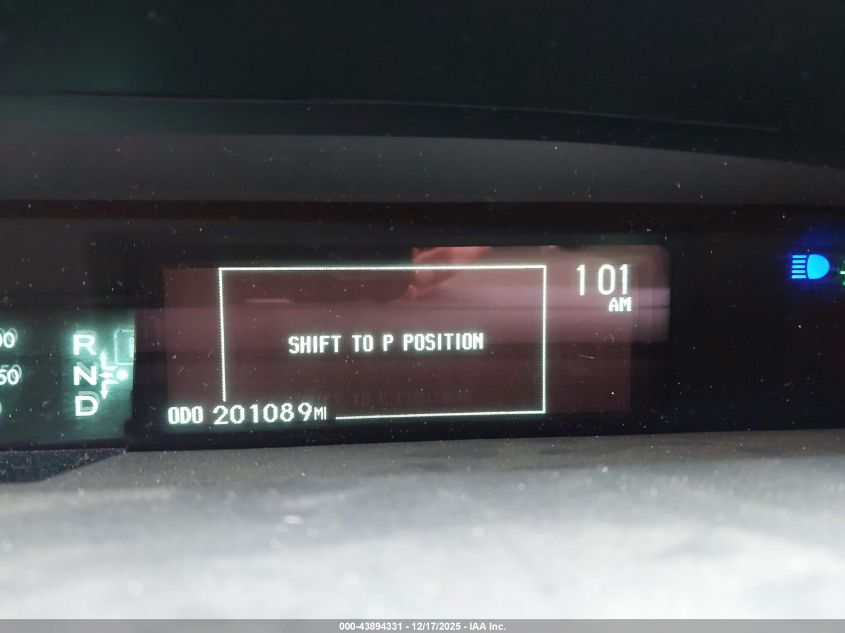 2014 Toyota Prius Two VIN: JTDKN3DU5E0367105 Lot: 43894331