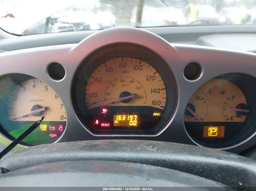 2004 Nissan Murano Se VIN: JN8AZ08W84W343472 Lot: 43894362