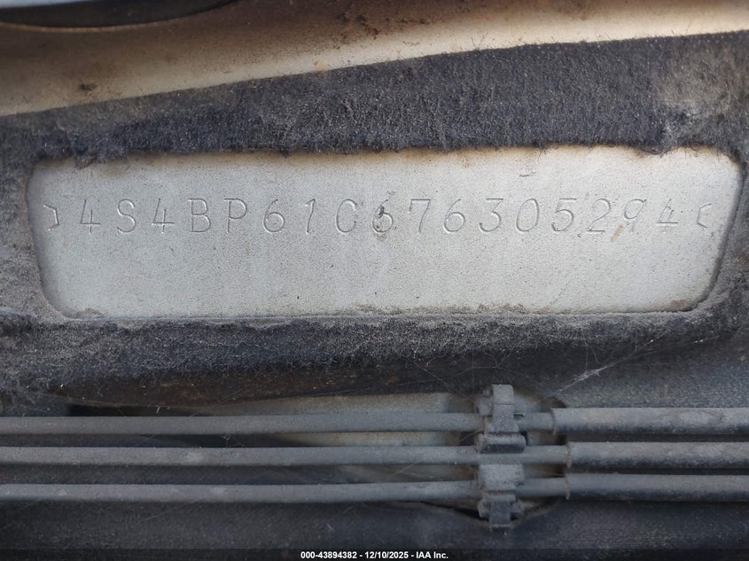 4S4BP61C676305294 2007 SUBARU OUTBACK photo no. 9