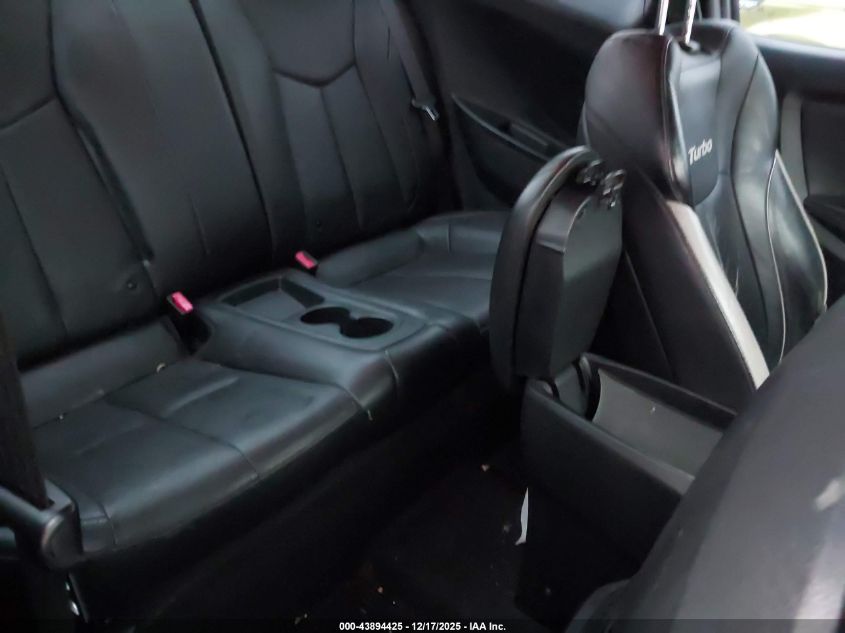 2014 Hyundai Veloster Turbo W/Black VIN: KMHTC6AE3EU199574 Lot: 43894425