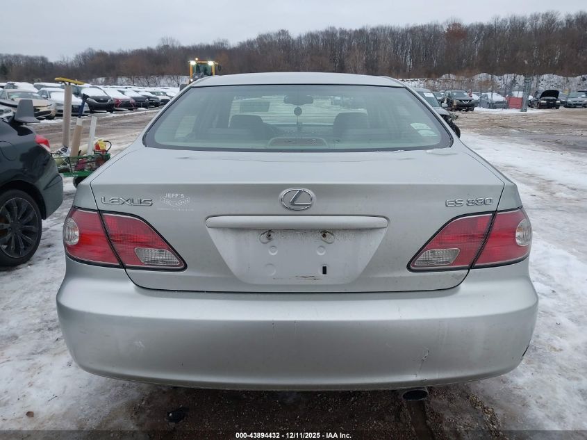 2004 Lexus Es 330 VIN: JTHBA30G045007302 Lot: 43894432