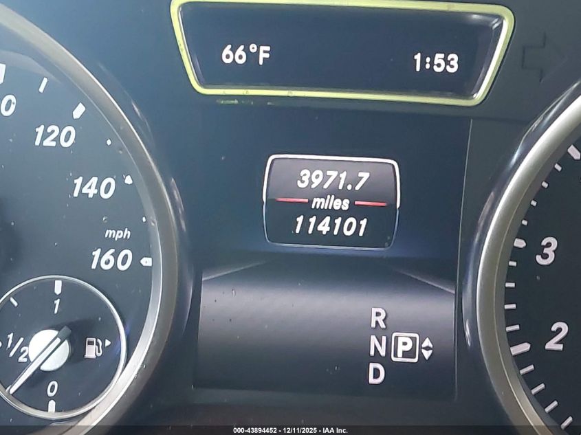 2015 Mercedes-Benz Ml 350 VIN: 4JGDA5JB4FA466329 Lot: 43894452