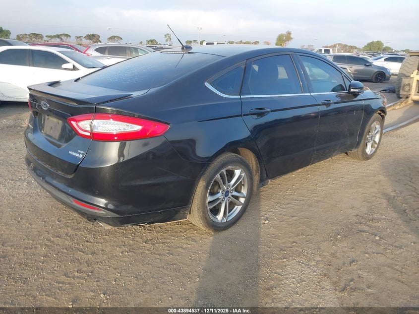 Vin: 3fa6p0lu7fr185649, lot: 44390095, ford fusion hybrid se 20154