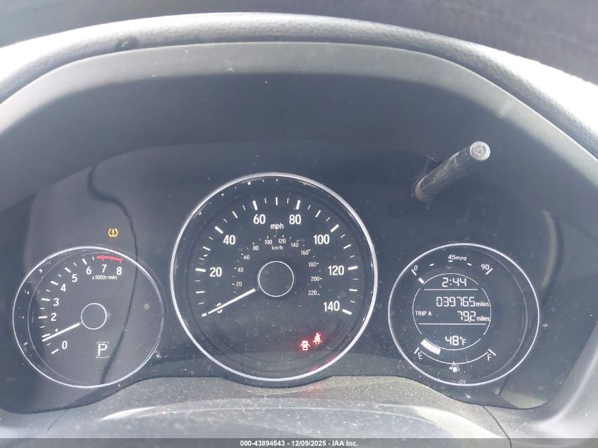 2020 Honda Hr-V 2Wd Lx VIN: 3CZRU5H39LM709738 Lot: 43894543