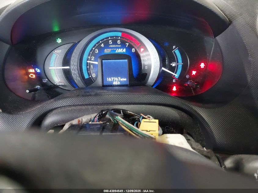 2010 Honda Insight Ex VIN: JHMZE2H79AS016093 Lot: 43894549