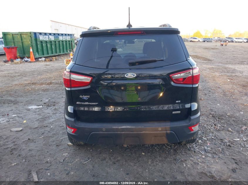 2018 Ford Ecosport Se VIN: MAJ3P1TE6JC189748 Lot: 43894552