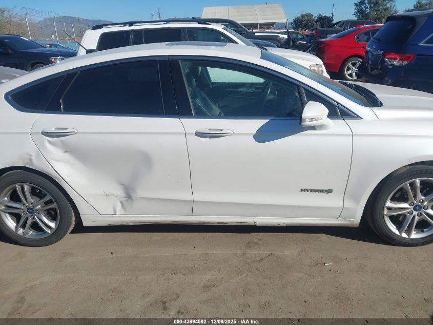 2015 Ford Fusion Hybrid Titanium VIN: 3FA6P0RU3FR199071 Lot: 43894592