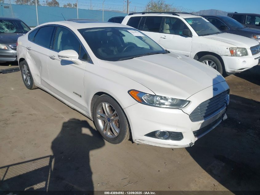 2015 Ford Fusion Hybrid Titanium VIN: 3FA6P0RU3FR199071 Lot: 43894592