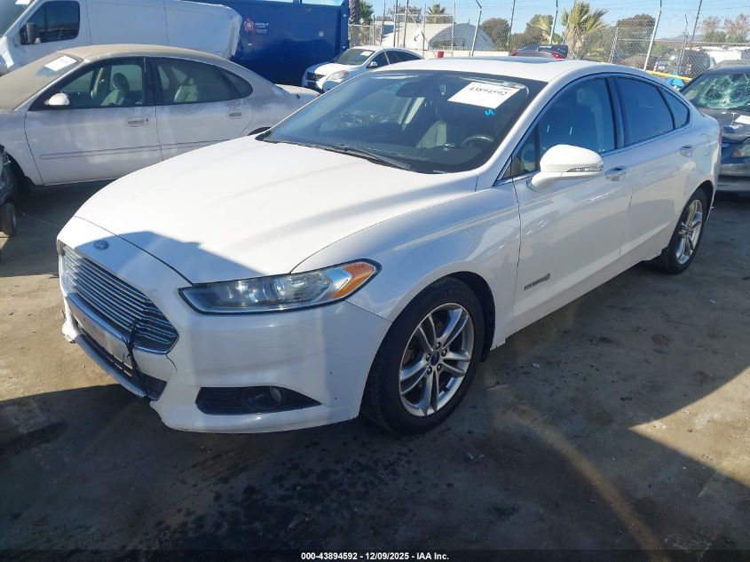 2015 Ford Fusion Hybrid Titanium VIN: 3FA6P0RU3FR199071 Lot: 43894592