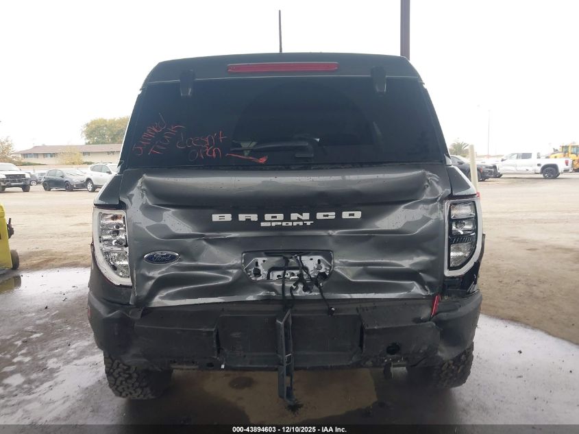 2022 Ford Bronco Sport Big Bend VIN: 3FMCR9B68NRD73573 Lot: 43894603