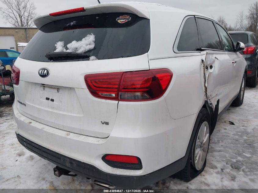 2019 Kia Sorento 3.3L Lx VIN: 5XYPGDA50KG488780 Lot: 43894647