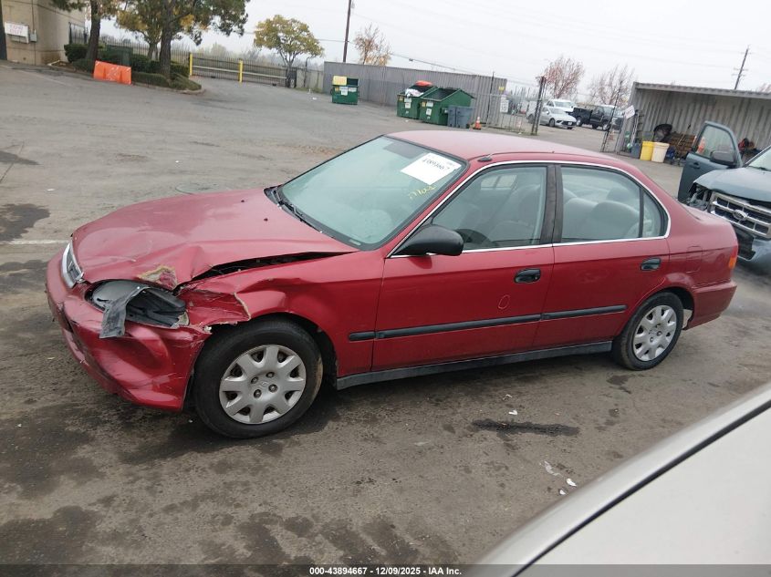 1998 Honda Civic Lx VIN: 1HGEJ6678WL043259 Lot: 43894667