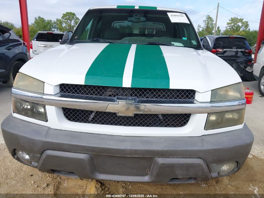 2002 Chevrolet Avalanche 1500 VIN: 3GNEK13T92G359641 Lot: 43894707