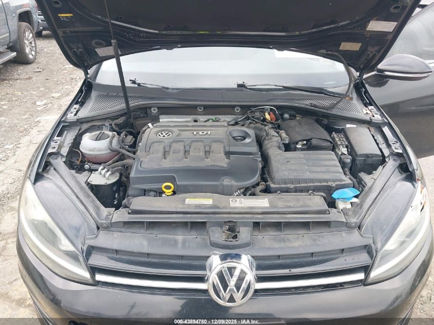 2015 Volkswagen Golf Sportwagen Tdi Se 4-Door VIN: 3VWFA7AU4FM502997 Lot: 43894780