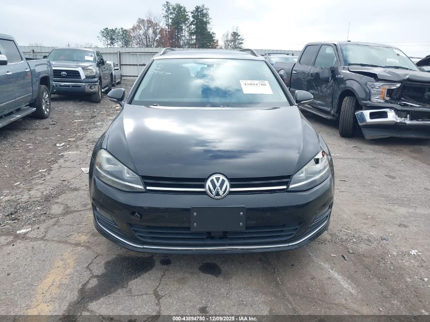2015 Volkswagen Golf Sportwagen Tdi Se 4-Door VIN: 3VWFA7AU4FM502997 Lot: 43894780