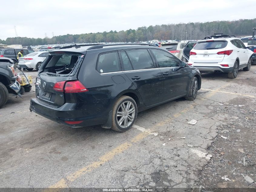 2015 Volkswagen Golf Sportwagen Tdi Se 4-Door