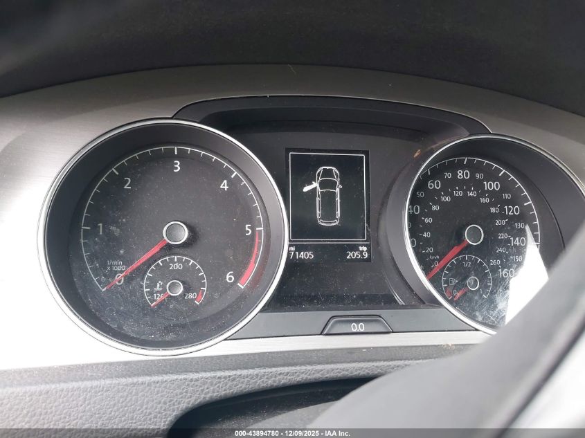 2015 Volkswagen Golf Sportwagen Tdi Se 4-Door VIN: 3VWFA7AU4FM502997 Lot: 43894780