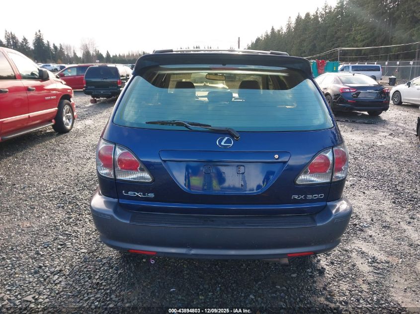 2001 Lexus Rx 300 VIN: JTJHF10U010225463 Lot: 43894803