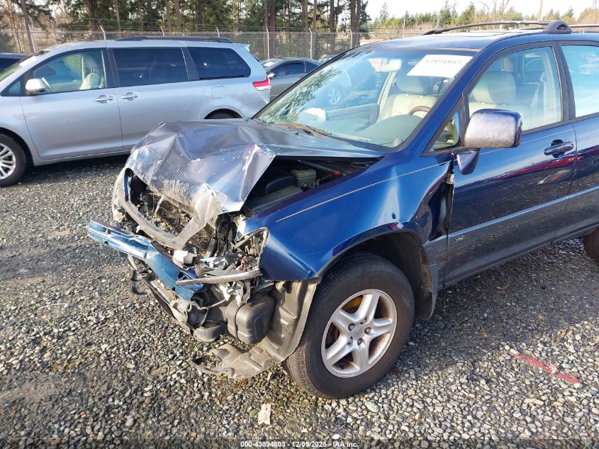 2001 Lexus Rx 300 VIN: JTJHF10U010225463 Lot: 43894803