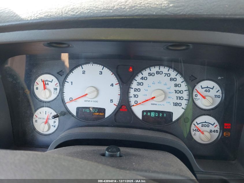 2005 Dodge Ram 2500 St/Slt VIN: 003D6WR26C15G8569 Lot: 43894814