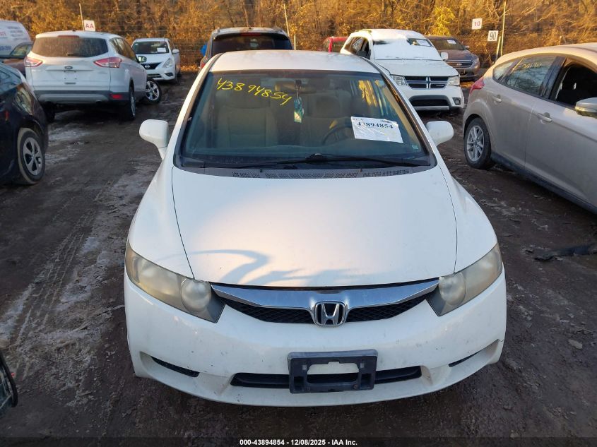 2009 Honda Civic Lx VIN: 19XFA16549E005240 Lot: 43894854