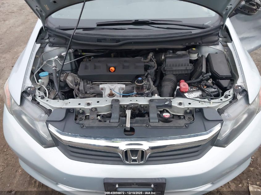 2012 Honda Civic Lx VIN: 19XFB2F5XCE311322 Lot: 43894872