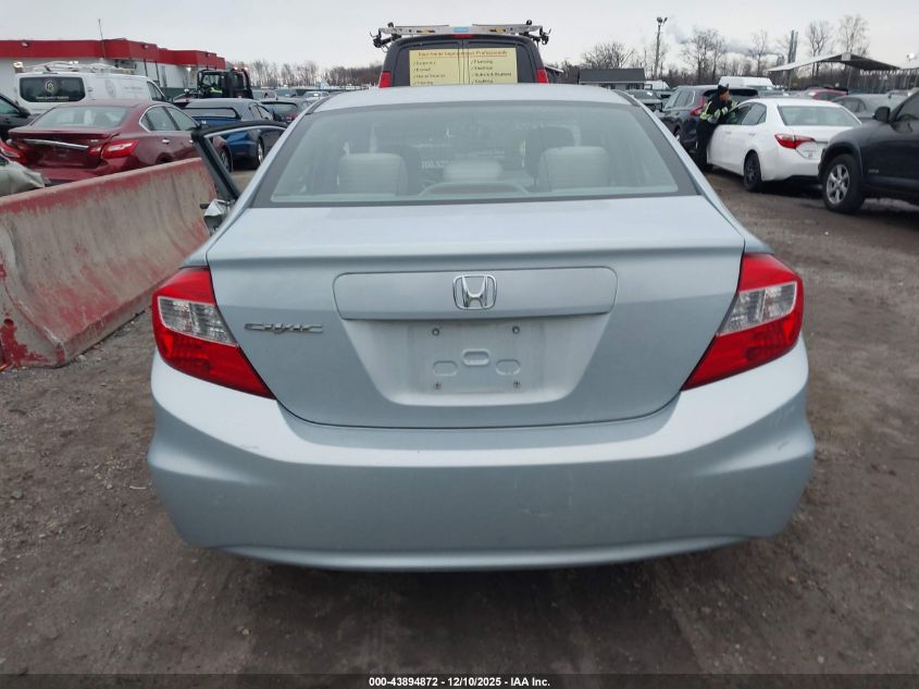 2012 Honda Civic Lx VIN: 19XFB2F5XCE311322 Lot: 43894872
