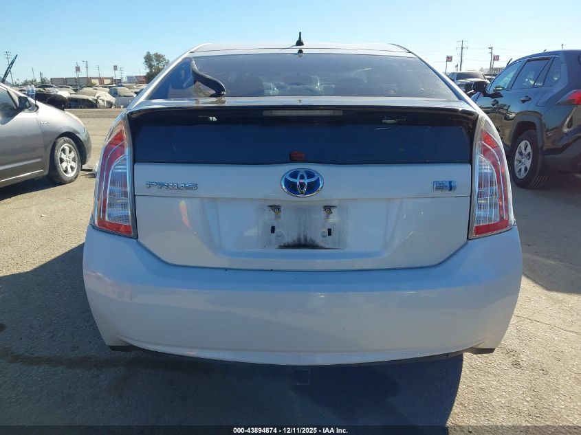 2014 Toyota Prius Two VIN: JTDKN3DU3E0390625 Lot: 43894874