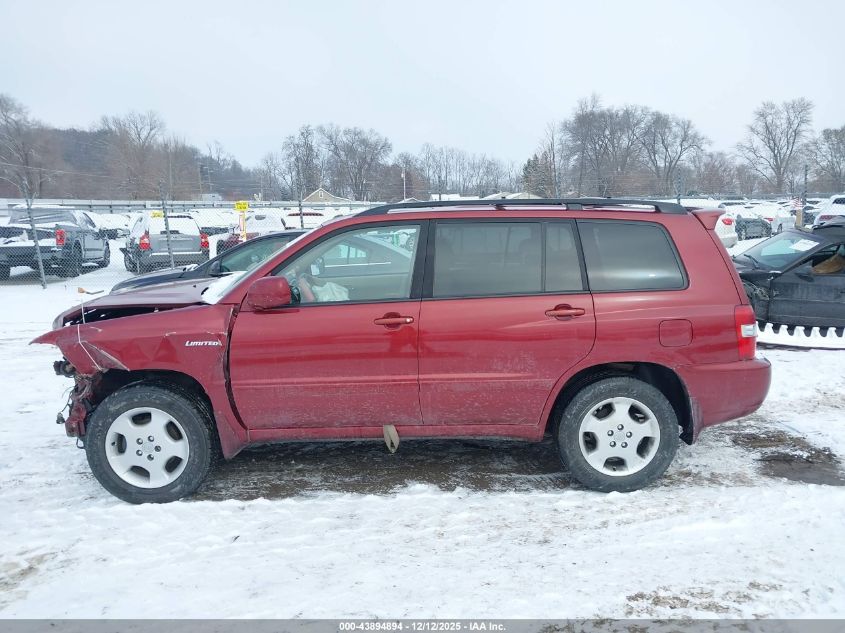 2004 Toyota Highlander Limited V6 VIN: JTEEP21A640063755 Lot: 43894894