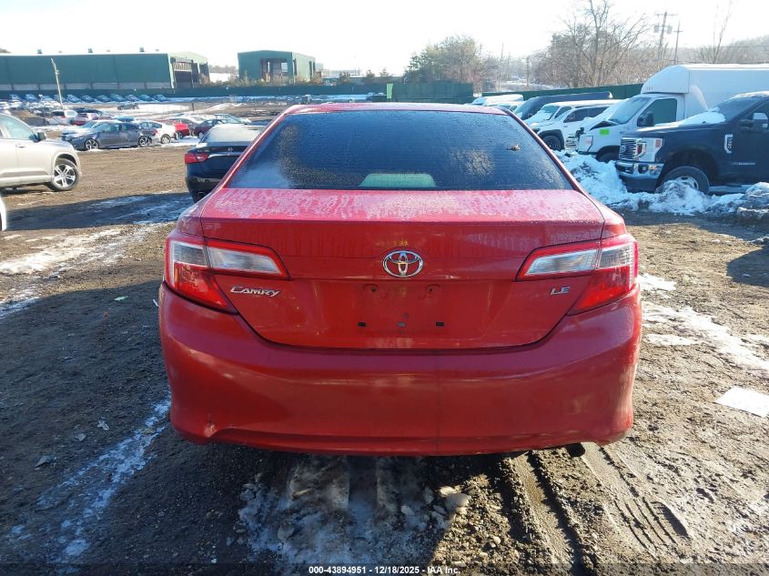 2012 Toyota Camry Le VIN: 4T4BF1FK1CR255275 Lot: 43894951