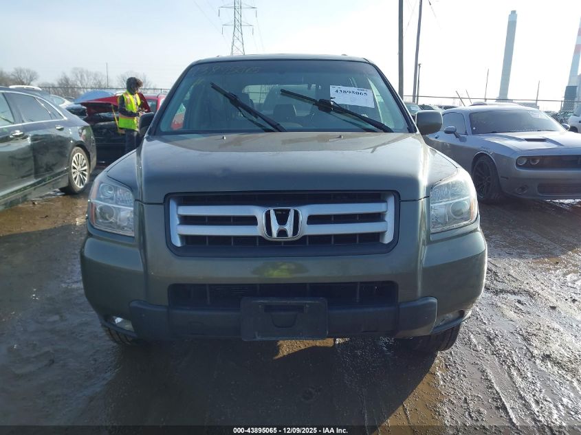 2006 Honda Pilot Ex-L VIN: 2HKYF18526H512202 Lot: 43895065