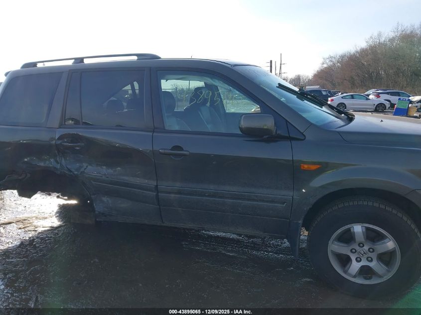 2006 Honda Pilot Ex-L VIN: 2HKYF18526H512202 Lot: 43895065