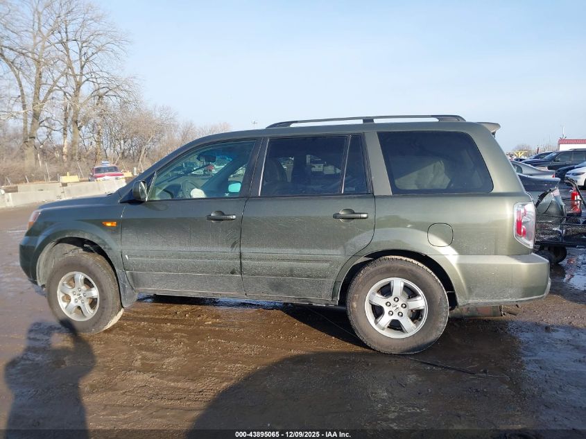 2006 Honda Pilot Ex-L VIN: 2HKYF18526H512202 Lot: 43895065